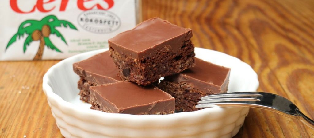 Brownie mit Schokoladenglasur - Soft & Kokosfett 100% Pflanzenfett Ceres